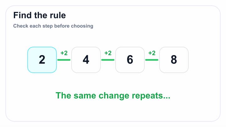 Look for one change at a time